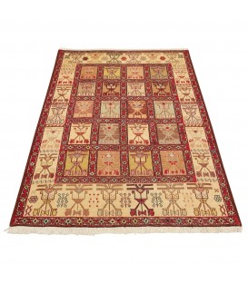 Персидский килим ручной работы Шахсевены Код 151040 - 104 × 143