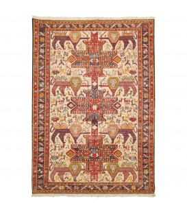 Персидский килим ручной работы Шахсевены Код 151042 - 103 × 143