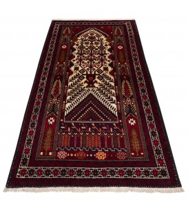 イランの手作りカーペット バルーチ 番号 151058 - 106 × 194