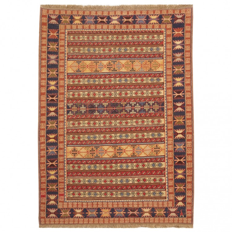Персидский килим ручной работы Шахсевены Код 151017 - 107 × 145