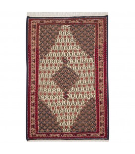 Персидский килим ручной работы Биджар Код 151030 - 108 × 161