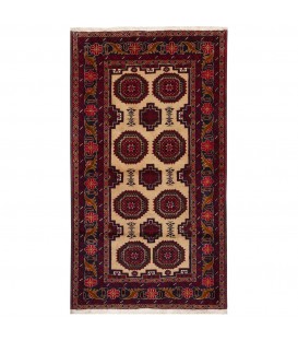 イランの手作りカーペット バルーチ 番号 151061 - 109 × 189