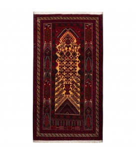 イランの手作りカーペット バルーチ 番号 151062 - 110 × 199