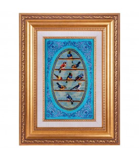 イランの手作り絵画絨毯 コム 番号 902423