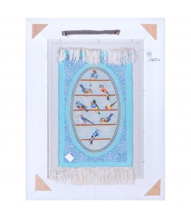 Tableau tapis persan Qom fait main Réf ID 902423
