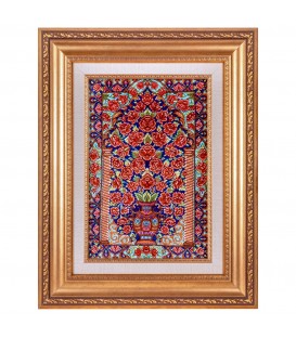 Tableau tapis persan Qom fait main Réf ID 902437