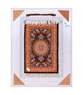 Tableau tapis persan Qom fait main Réf ID 902439