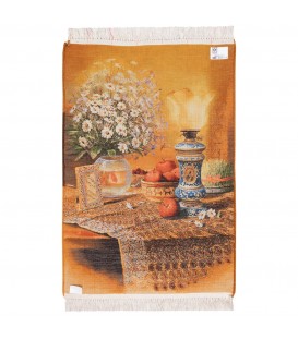 イランの手作り絵画絨毯 タブリーズ 番号 902467