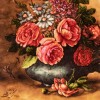 تابلو فرش دستباف گل در گلدان تبریز کد 902478