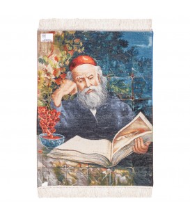 イランの手作り絵画絨毯 タブリーズ 番号 902489