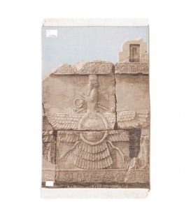 Tableau tapis persan Tabriz fait main Réf ID 902494