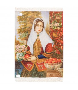 イランの手作り絵画絨毯 タブリーズ 番号 902495