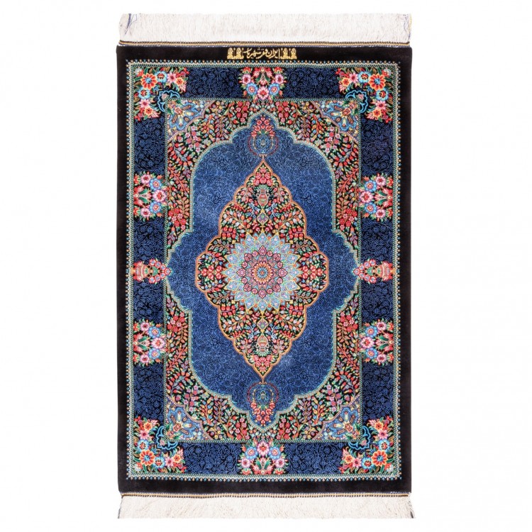 Tableau tapis persan Qom fait main Réf ID 902504