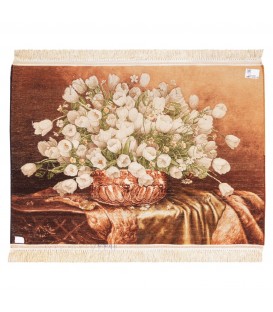 イランの手作り絵画絨毯 タブリーズ 番号 902507