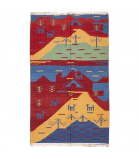 Персидский килим ручной работы Фарс Код 171696 - 148 × 246