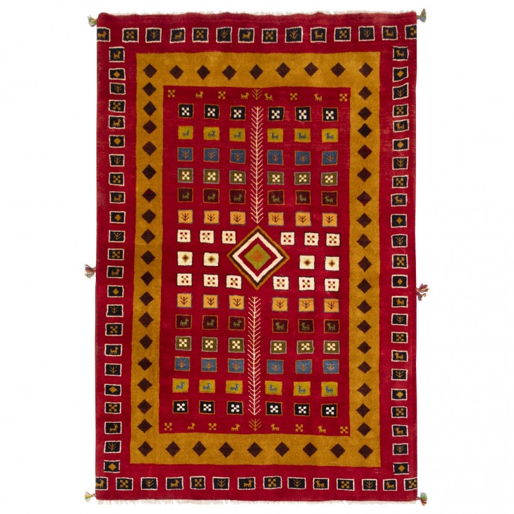 Персидский габбе ручной работы Фарс Код 122102 - 170 × 254