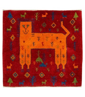 Персидский габбе ручной работы Бакхтиари Код 152052 - 87 × 87