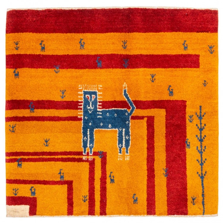 Персидский габбе ручной работы Бакхтиари Код 152061 - 101 × 100