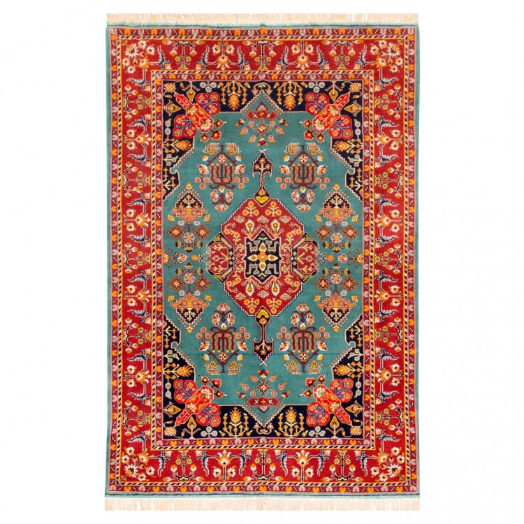 Персидский ковер ручной работы Qашqаи Код 153008 - 132 × 198