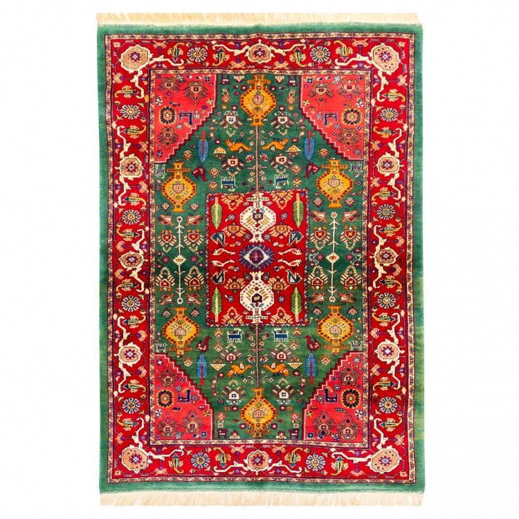 イランの手作りカーペット カシュカイ 番号 153023 - 140 × 199