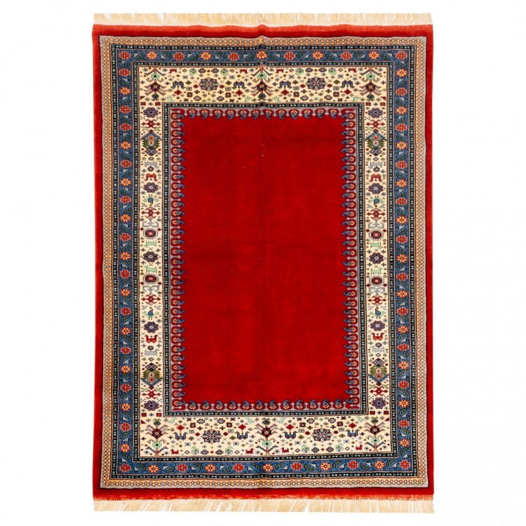 Персидский ковер ручной работы Qашqаи Код 153031 - 143 × 196