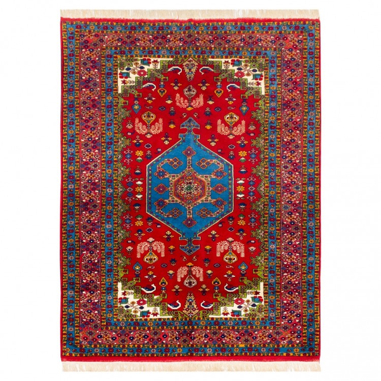 Персидский ковер ручной работы Санандай Код 153034 - 149 × 195