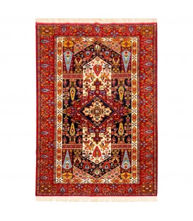 イランの手作りカーペット カシュカイ 番号 153049 - 140 × 196