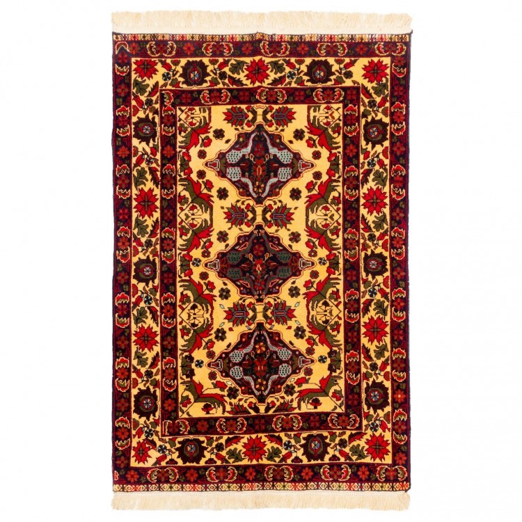イランの手作りカーペット サンガン 番号 153073 - 94 × 144