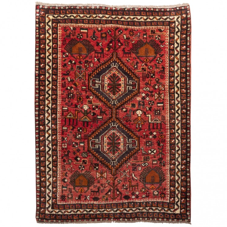 Handgeknüpfter Shiraz Teppich. Ziffer 705141