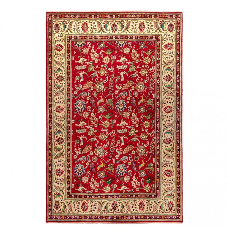 イランの手作りカーペット タブリーズ 番号 705019 - 198 × 294
