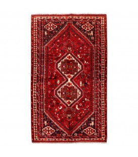 イランの手作りカーペット シラーズ 番号 154108 - 163 × 267
