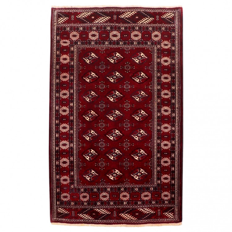 Tappeto persiano turkmeno annodato a mano codice 154111 - 123 × 194
