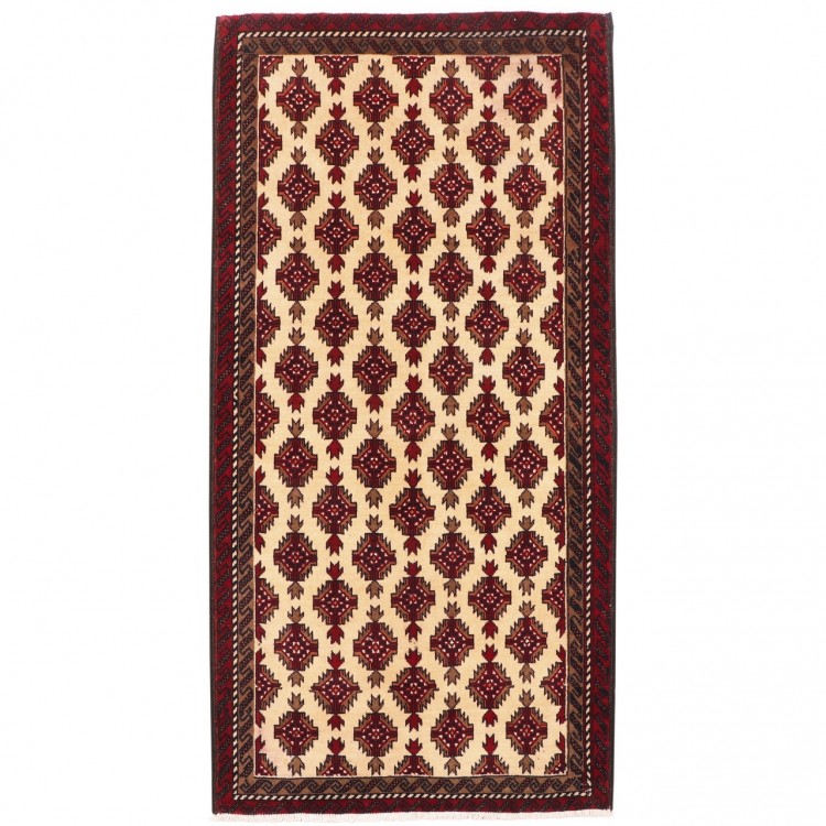 Персидский ковер ручной работы Балуч Код 154133 - 98 × 190