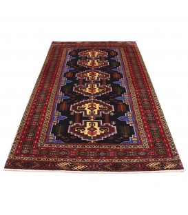 فرش دستباف قدیمی سه و نیم متری ترکمن کد 154139