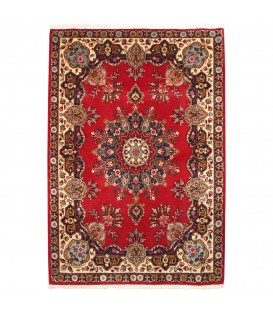 イランの手作りカーペット タブリーズ 番号 154141 - 140 × 194