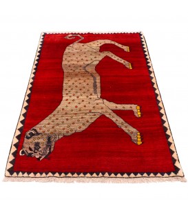 فرش دستباف قدیمی ذرع و نیم شیراز کد 154157