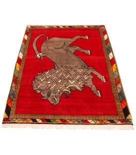 Tappeto persiano Shiraz annodato a mano codice 154153 - 112 × 153