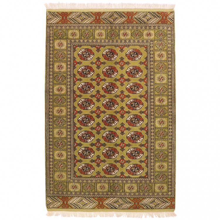 Tappeto persiano turkmeno annodato a mano codice 154145 - 137 × 202