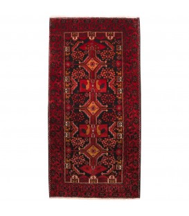 イランの手作りカーペット バルーチ 番号 154120 - 121 × 231