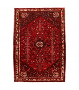 イランの手作りカーペット シラーズ 番号 154101 - 220 × 310