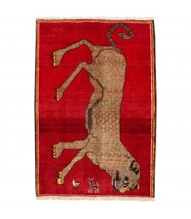 فرش دستباف قدیمی ذرع و نیم شیراز کد 154151