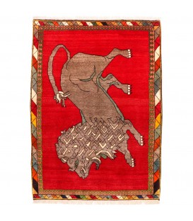 Персидский ковер ручной работы Шираз Код 154153 - 112 × 153