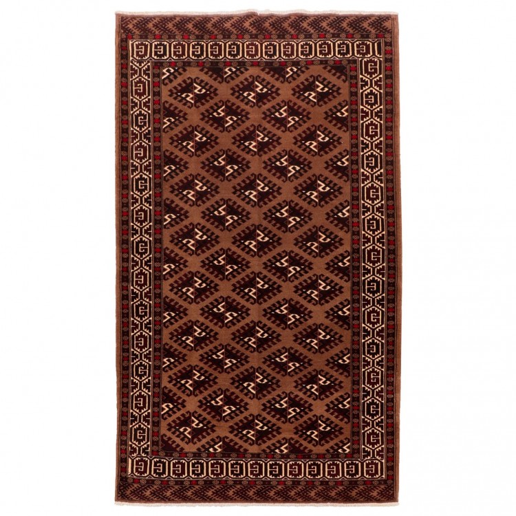 Tappeto persiano turkmeno annodato a mano codice 154035 - 177 × 287