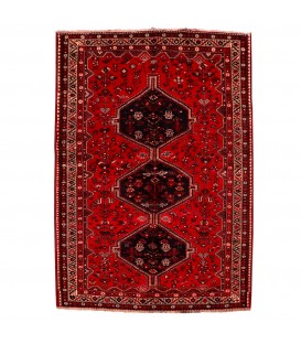 イランの手作りカーペット シラーズ 番号 154068 - 205 × 274