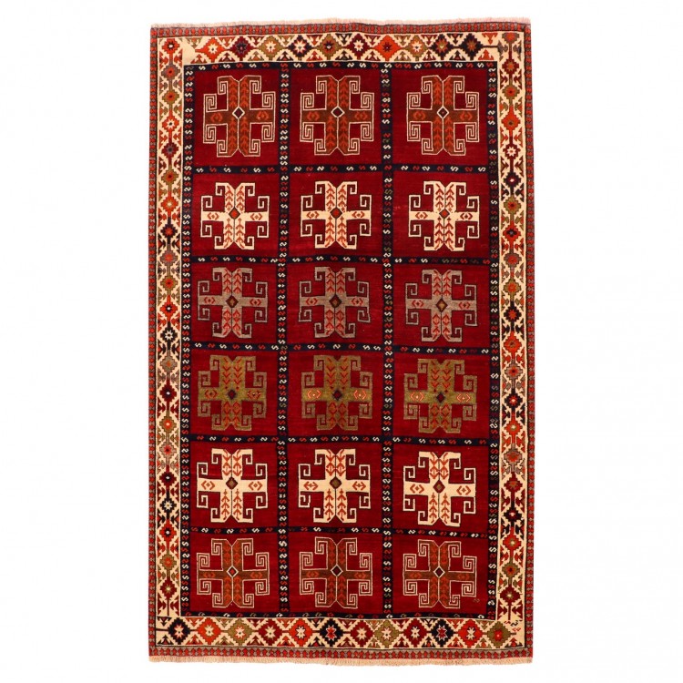 Персидский ковер ручной работы Шираз Код 154071 - 152 × 245