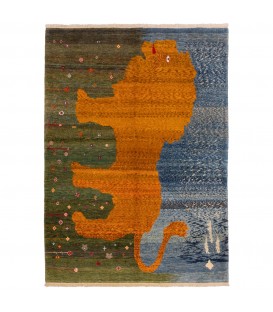 Персидский габбе ручной работы Qашqаи Код 156001 - 137 × 190