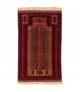 Tappeto persiano Baluch annodato a mano codice 156016 - 99 × 160