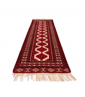 イランの手作りカーペット トルクメン 番号 156024 - 78 × 233