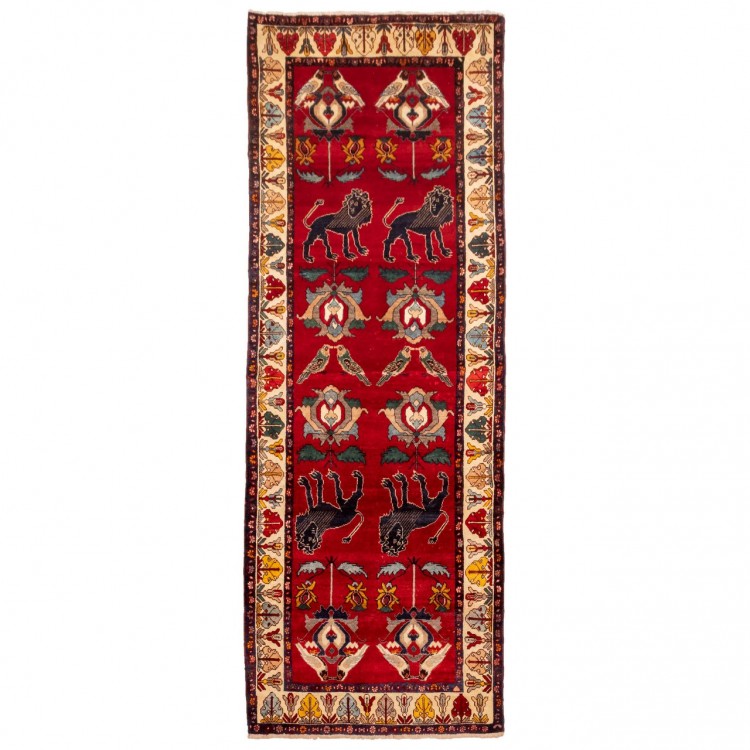 イランの手作りカーペット カシュカイ 番号 156028 - 105 × 286