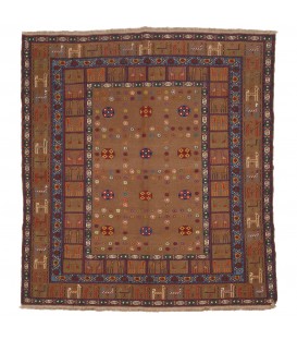Персидский килим ручной работы Кучане Код 156055 - 143 × 155